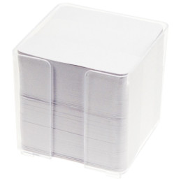 Cubo bianco 800fg con portacubo in PVC