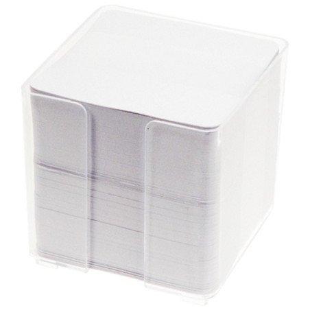 Cubo bianco 800fg con portacubo in PVC