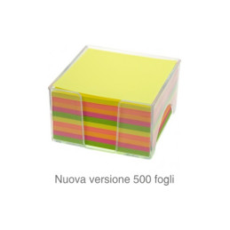 Cubo colorato 500fg con portacubo in PVC