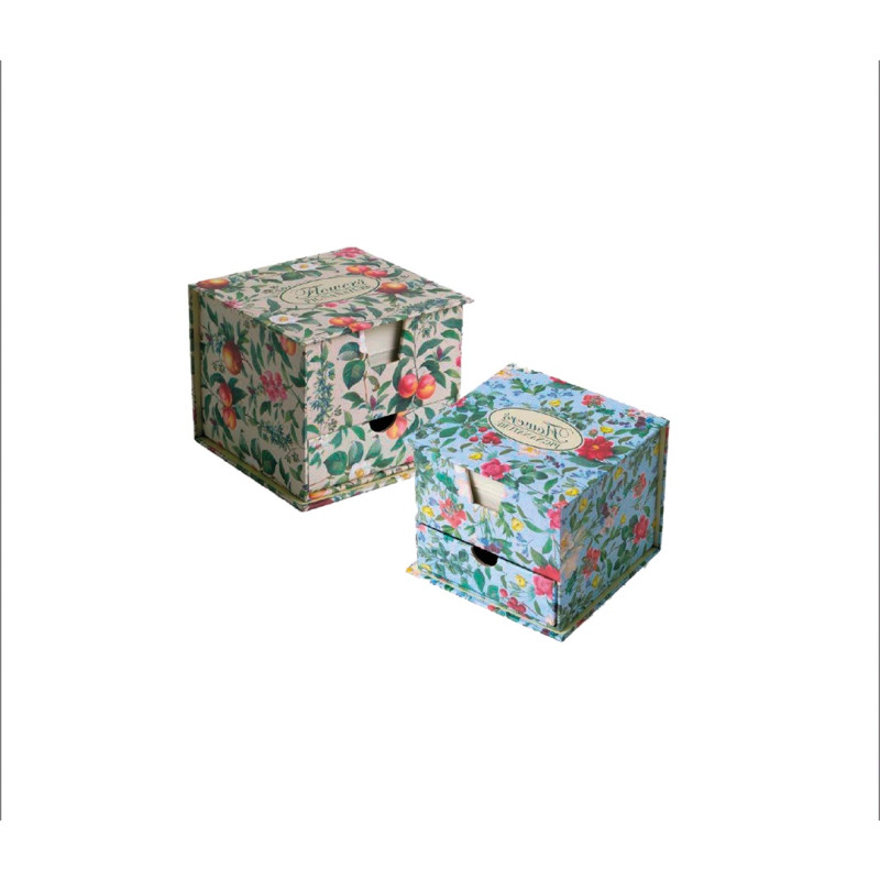 Cubo con cassettino Flowers Pigna