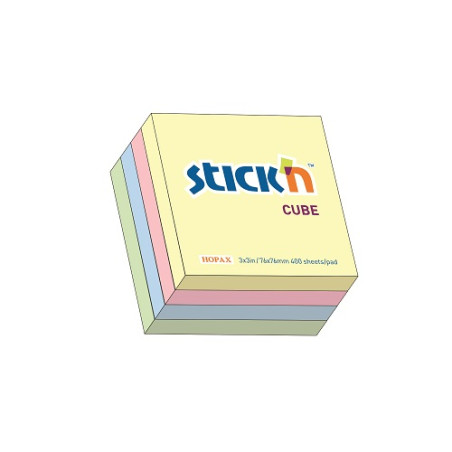 Cubo Memo Stick 75x75 colori pastello 4 colori assortiti 400fg