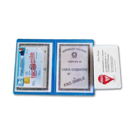 Custodia per Carta identità + 2 porta card in PVC