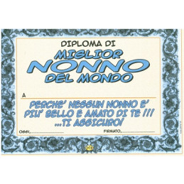Diploma Gadgets  Miglior NONNO