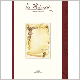 Diplomi in pergamena A4 Cornice angolo fiori su rotolo 12fg