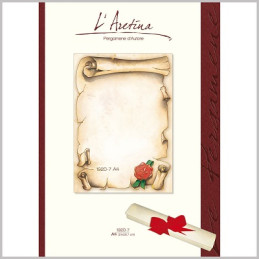 Diplomi in pergamena A4 rotolo con sigillo 12fg