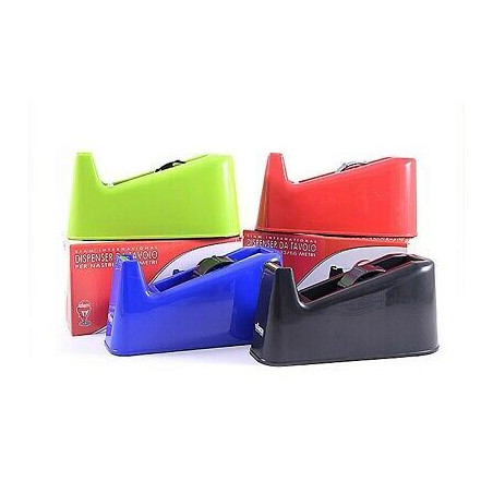 Dispenser da banco per nastro adesivo 33 / 66mt NERO