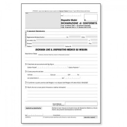 Dispositivi medici-dichiarazione di Conformità-Sanità 3 copie