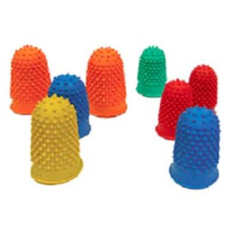 Ditali in gomma 19,7mm giallo 12pz