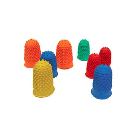 Ditali in gomma 19,7mm giallo 12pz