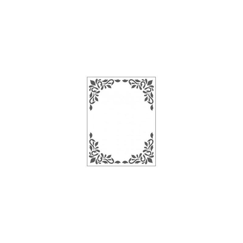 Embossing effetto rilievo 2d cornice decorativa