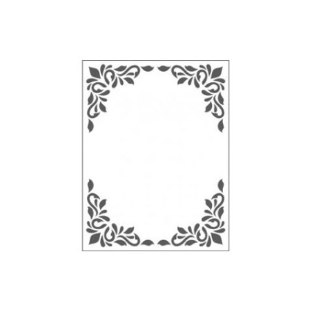 Embossing effetto rilievo 2d cornice decorativa