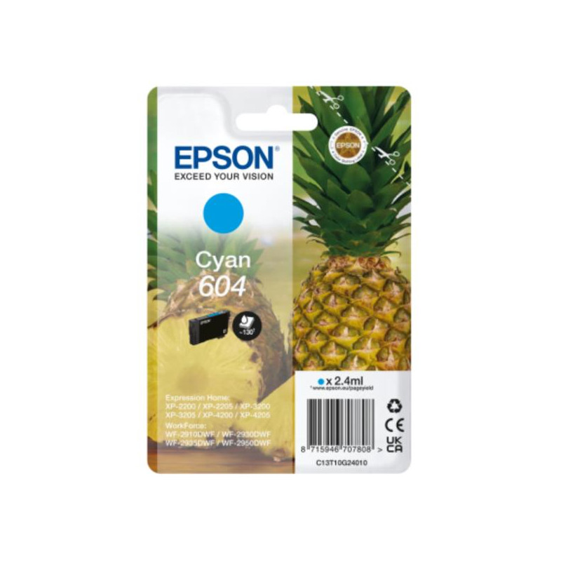 Epson cartuccia ciano 604 ananas