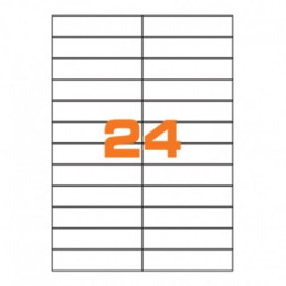 Etichette su A4 105X24 100fg 24 etichette a foglio