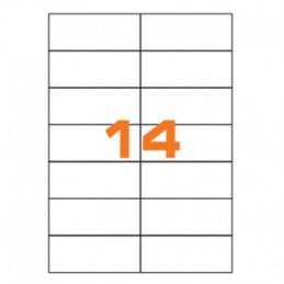 Etichette su A4 105x42,3 100fg 14 etichette a foglio