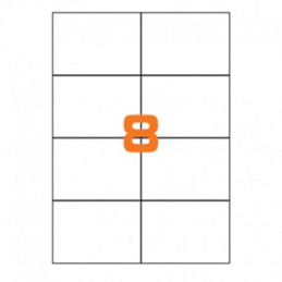 Etichette su A4 105X72 100fg 8 etichette a foglio