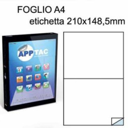 Etichette su A4 210X148,5 100fg 2 etichette a foglio