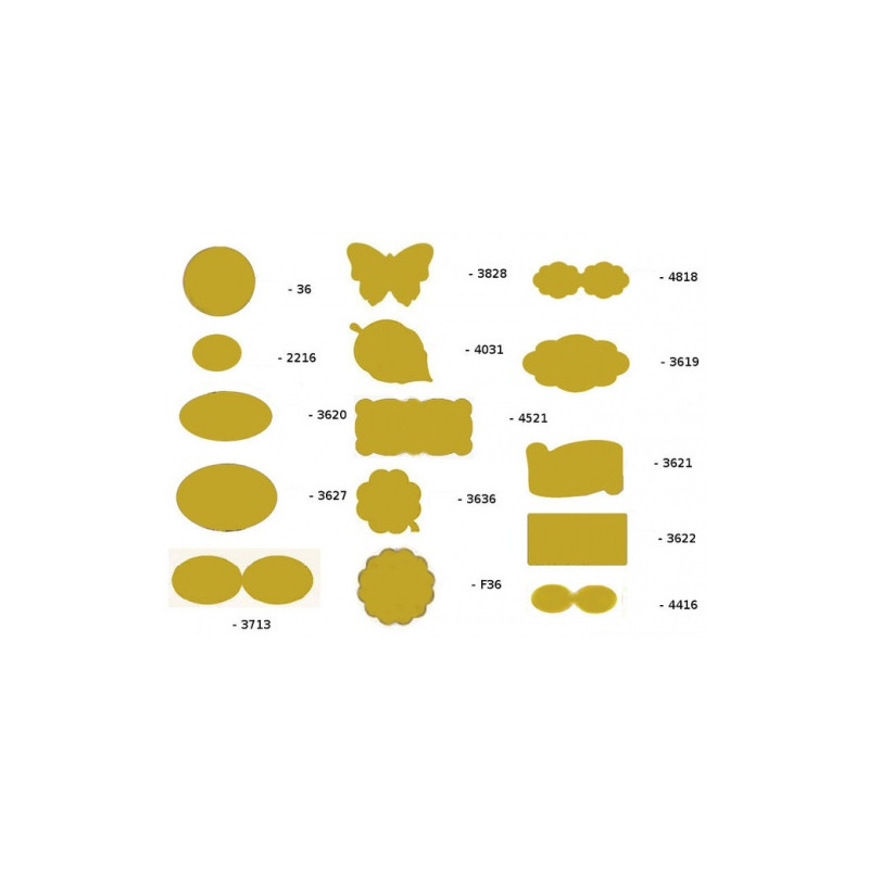 Etichette su A4 Oro 36x19  nuvola 100fg 65 etichette a foglio