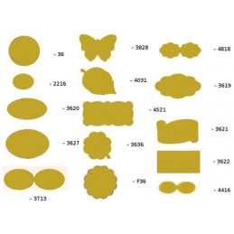 Etichette su A4 Oro 36x21 Pergamena 100fg 60 etichette a foglio