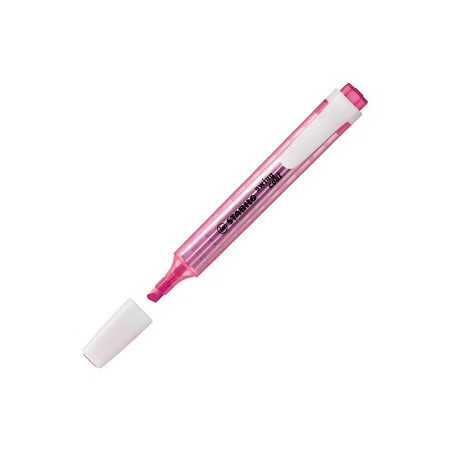 Evidenziatore a penna Stabilo Swing Cool con clip tecnologia anti dry-out col. Fluo Rosa