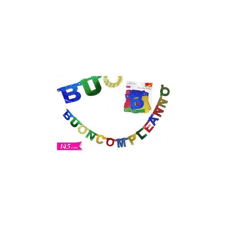 Festone Buon compleanno Letterine