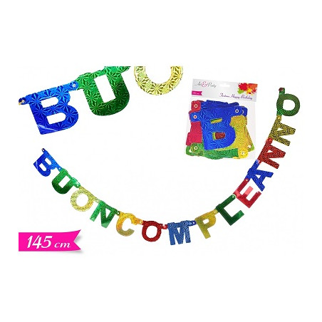 Festone Buon compleanno Letterine
