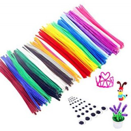 Fili ciniglia fluo bianco 25pz 30cm