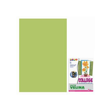 Foglio di CARTA VELINA verde lime 50x70