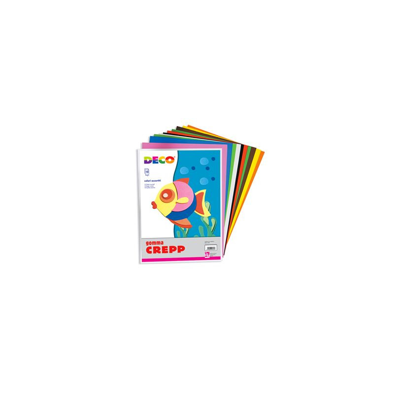 Foglio di Gomma eva 50x66 colori vari assortiti