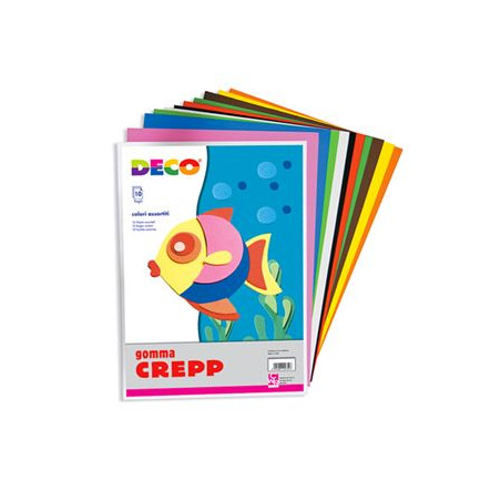 Foglio di Gomma eva 50x66 colori vari assortiti