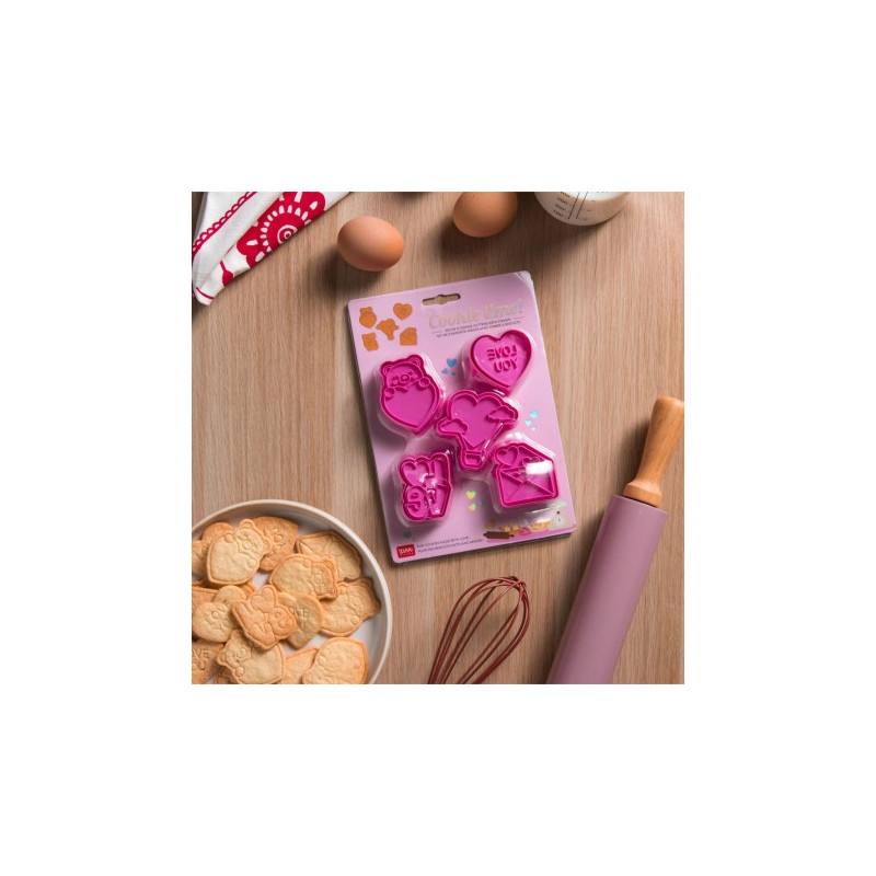 formine per bicotti 5pz Cookie Time Legami- Heart