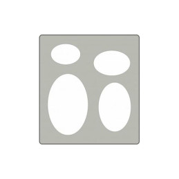 Fustella acciaio alta Ellissii x Fustellatrice f.to A4