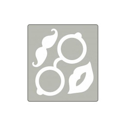 Fustella acciaio alta occhiali+ baffo x Fustellatrice f.to A4