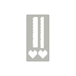 Fustella acciaio alta scatola cuore x Fustellatrice f.to A4