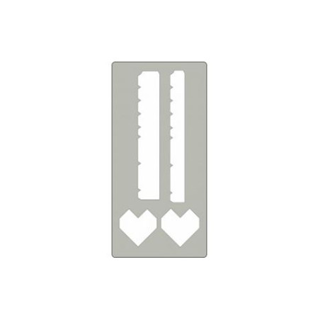 Fustella acciaio alta scatola cuore x Fustellatrice f.to A4