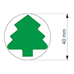 Fustella grande 40mm Albero di Natale