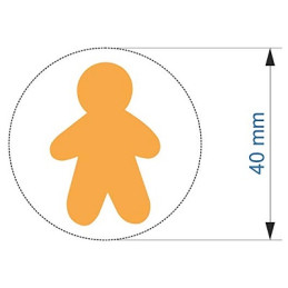 Fustella grande 40mm Bambino