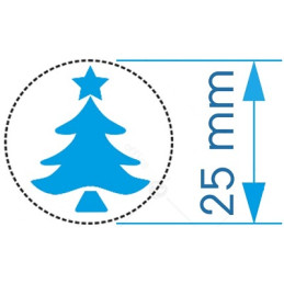 Fustella media 25mm Albero di natale