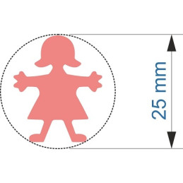 Fustella media 25mm bambina x EVA FOAM