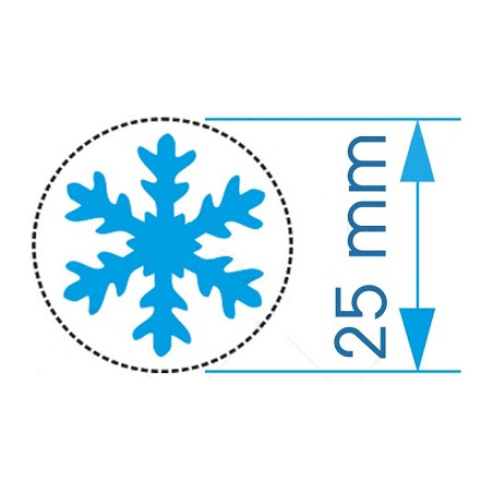 Fustella media 25mm fiocco di neve