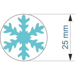 Fustella media 25mm Fiocco di neve x EVA FOAM