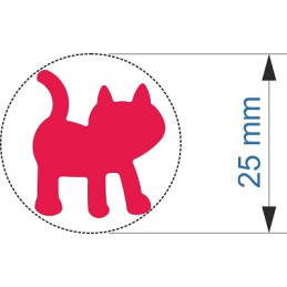 Fustella media 25mm gatto x EVA FOAM