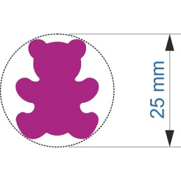 Fustella media 25mm orso x EVA FOAM