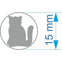 Fustella piccola 15mm Gatto