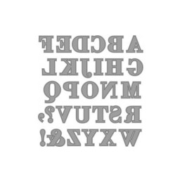 Fustella sottile ALFABETO 30 SOGG. Utilizzabili con ROSA80 - VIOLA80.