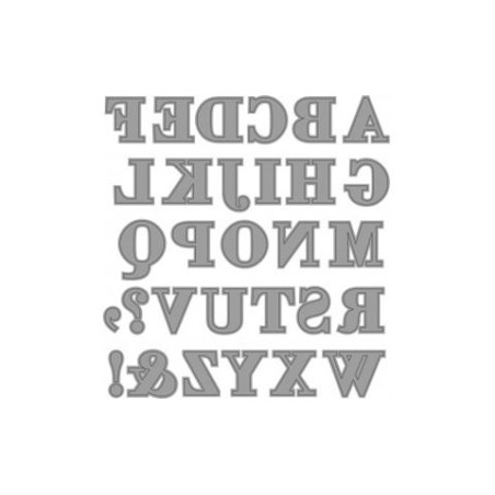 Fustella sottile ALFABETO 30 SOGG. Utilizzabili con ROSA80 - VIOLA80.