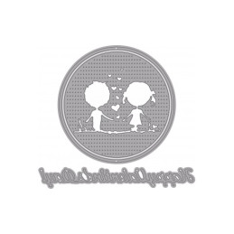 Fustella sottile BIMBI LOVE 3 SOGG. Utilizzabili con macchine oltre 80mm. Isabella WILER ISA4.