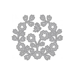 Fustella sottile BOUQUET. 85x76mm. Utilizzabili con macchine oltre 80mm. Isabella WILER ISA4.