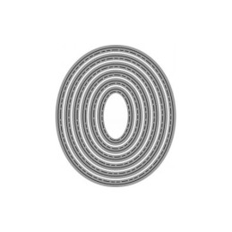 Fustella sottile ellissi 102x120mm x fustellatrice