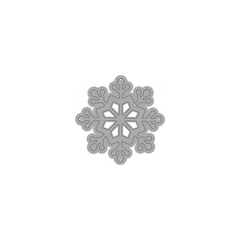 Fustella sottile FIOCCO NEVE. Utilizzabili con ROSA80 - VIOLA80.