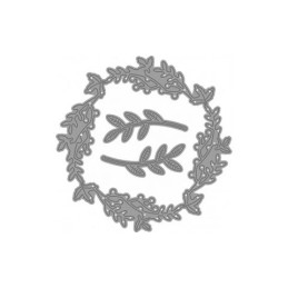 Fustella sottile GHIRLANDA 3 sogg. 90x90mm. Utilizzabili con macchine oltre 80mm. Isabella WILER ISA4